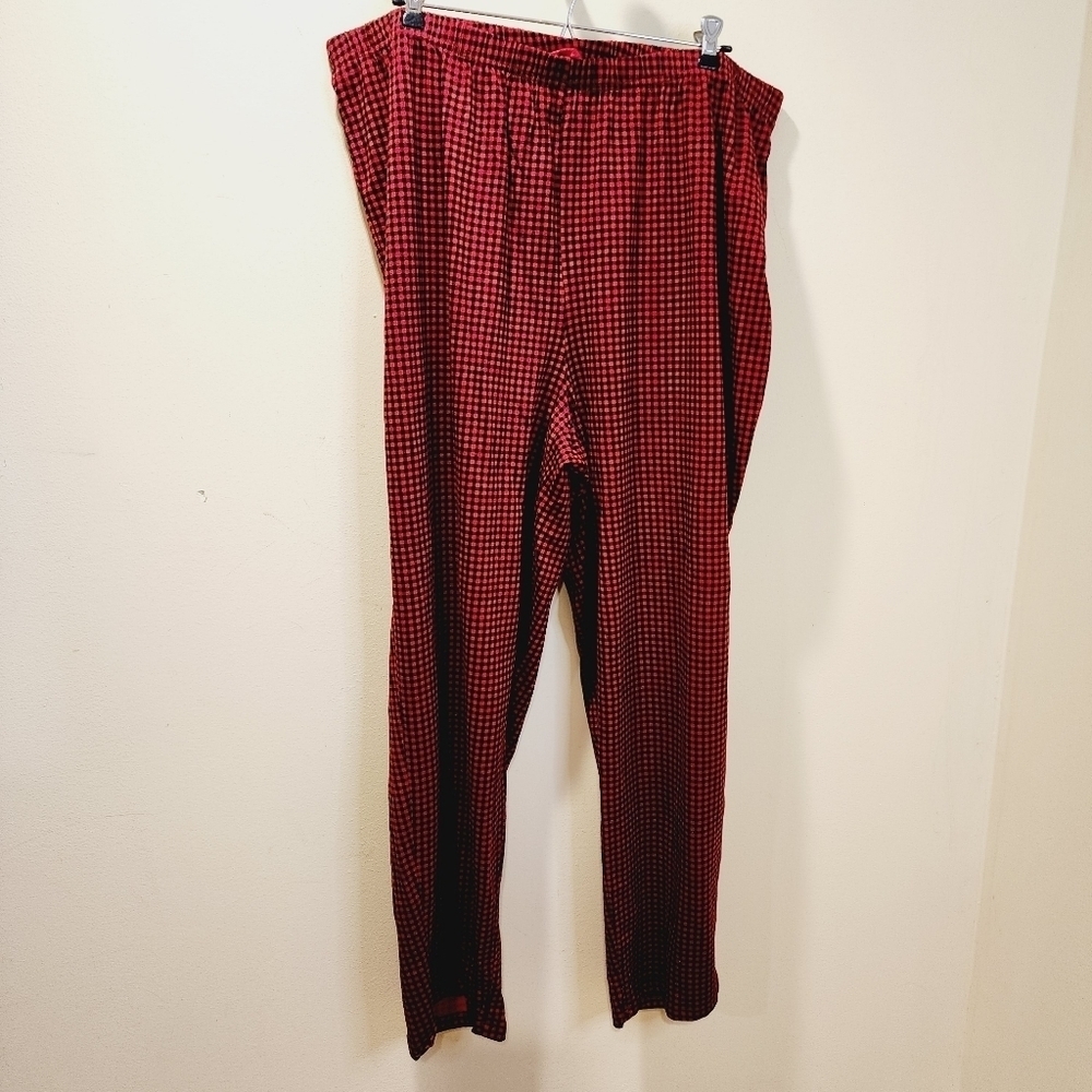 Charter Club intimates women's red  plaid plus size pajama pants 2X